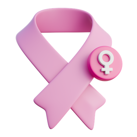 Cinta de cancer  3D Icon