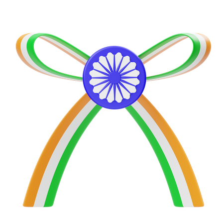 Cinta de la bandera india 4  3D Icon