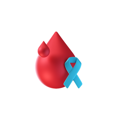 Cinta de cáncer de sangre  3D Icon