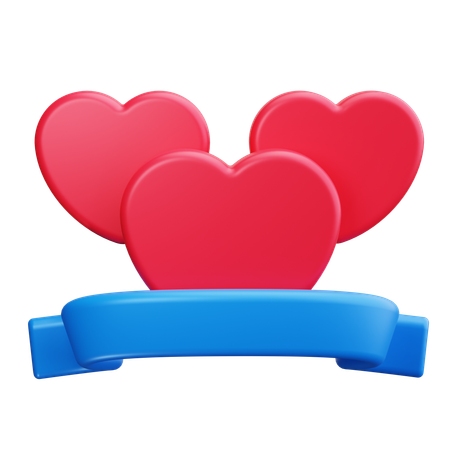 Cinta de caridad  3D Icon
