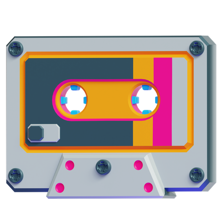 Cinta de casete antigua  3D Icon