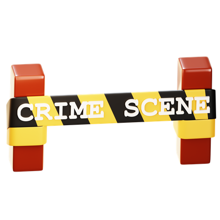 Cinta de la escena del crimen  3D Icon