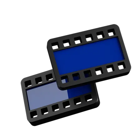 Cinta de video doble  3D Icon