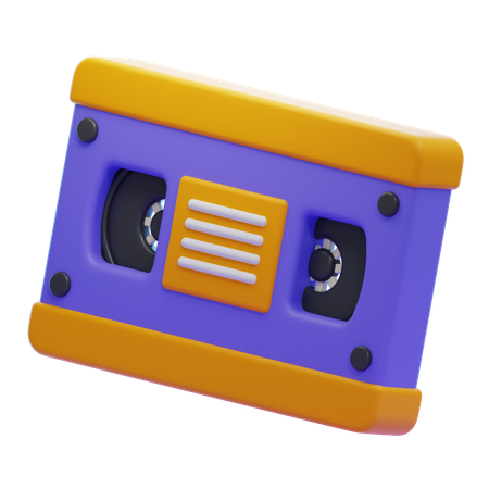 CINTA DE VIDEO VHS  3D Icon