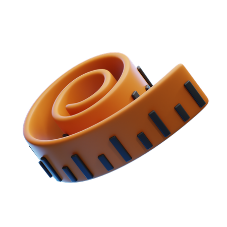 Cinta métrica corporal  3D Icon