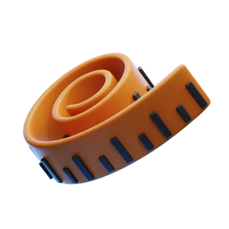 Cinta métrica corporal  3D Icon