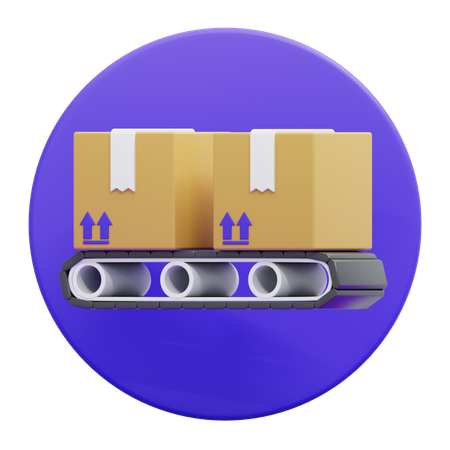 Cinta transportadora  3D Icon