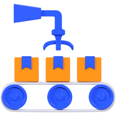 Cinta transportadora  3D Illustration