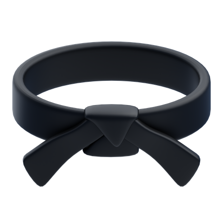 Cinto preto  3D Icon