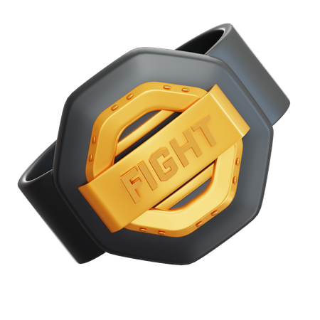 Cinturón de boxeo  3D Icon