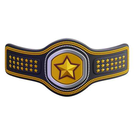 Cinturón de lucha libre  3D Icon