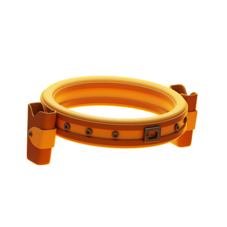 Cinturón de sheriff  3D Icon