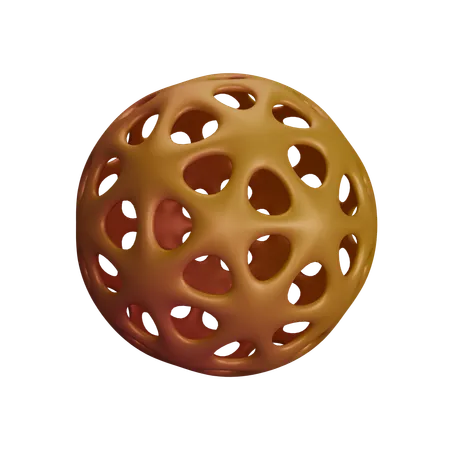 Round Circle With Hole 3D Icon