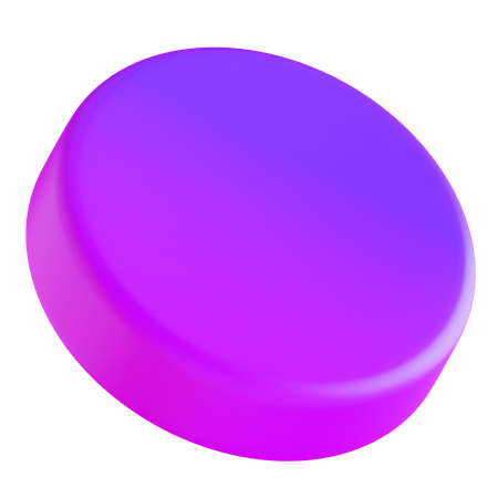 Circle Abstract Gradient Shape  3D Icon