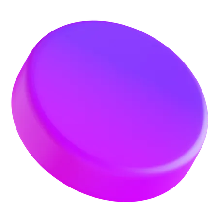 Circle Abstract Gradient Shape  3D Icon