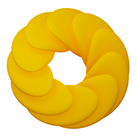 Circle Abstract Shape  3D Icon