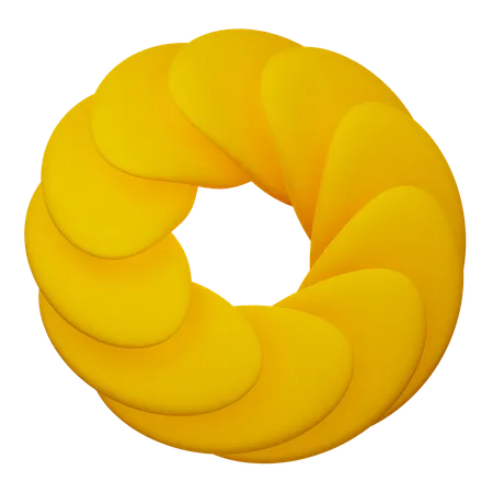 Circle Abstract Shape  3D Icon