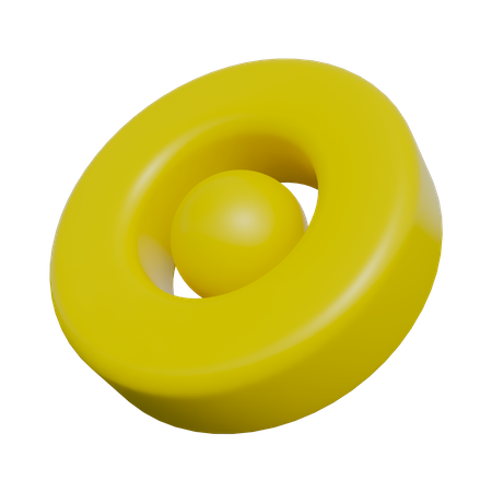 Circle Abstract Shape  3D Icon