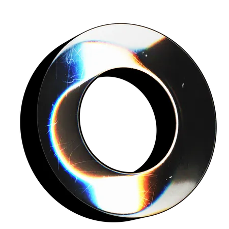 Circle Abstract Shape  3D Icon