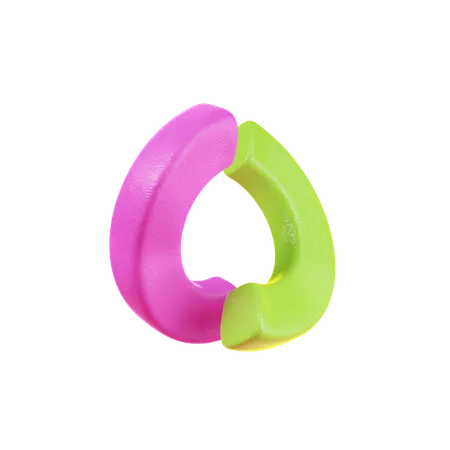 Circle Abstract Shape  3D Icon