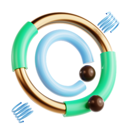 Circle Abstract Shape  3D Icon