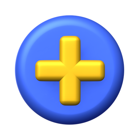 Circle Add  3D Icon