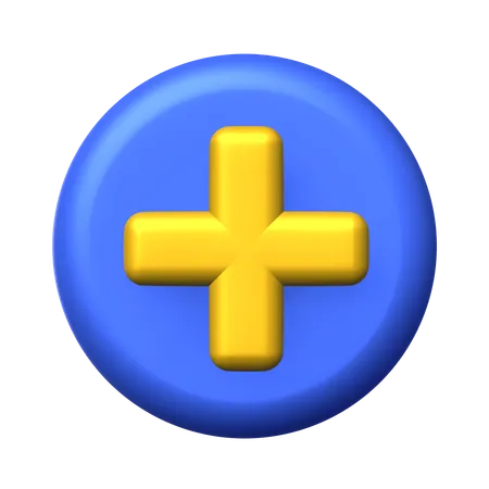 Circle Add  3D Icon