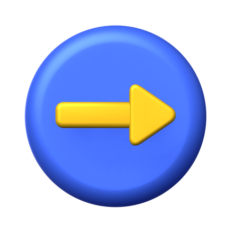 Circle Arrow Right  3D Icon