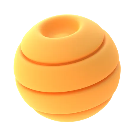 Circle Ball Shape  3D Icon