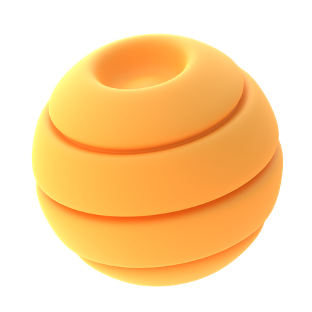 Circle Ball Shape  3D Icon