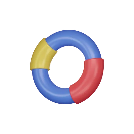 Circle Chart 002  3D Icon