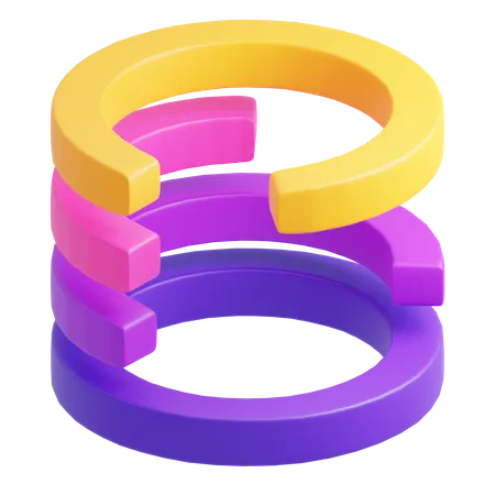 Circle Chart  3D Icon