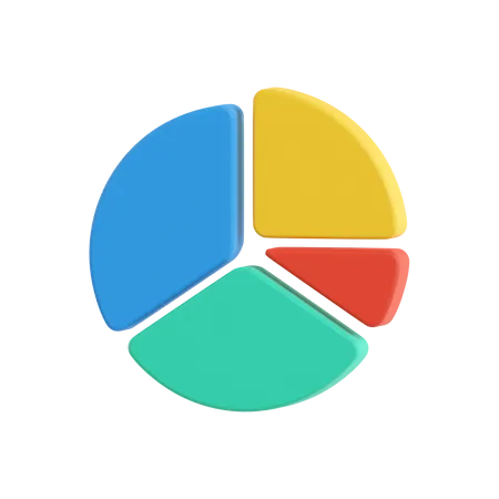 Circle Chart  3D Icon