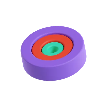 Circle Chart  3D Icon