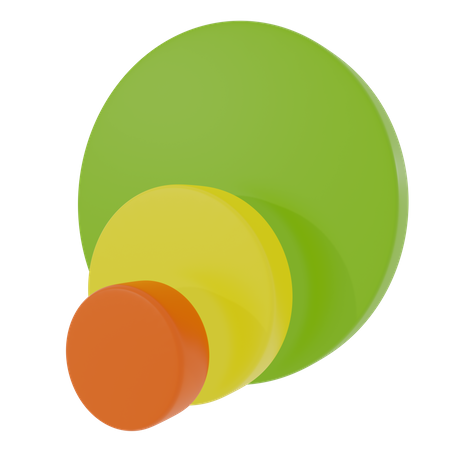 Circle Chart  3D Icon