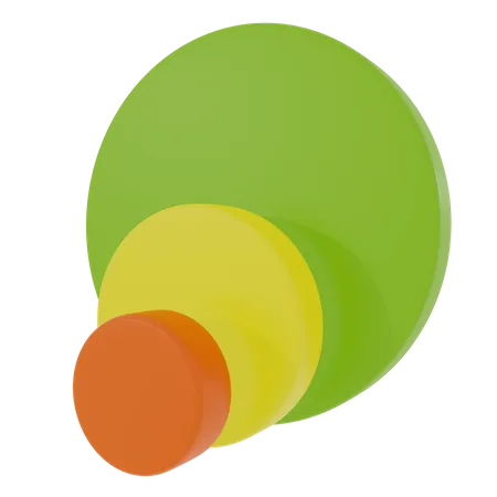 Circle Chart  3D Icon