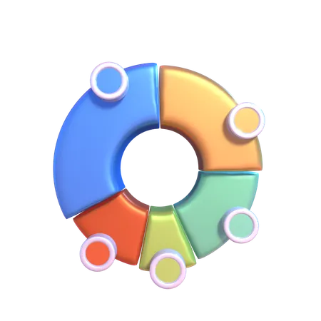 Circle Chart  3D Icon