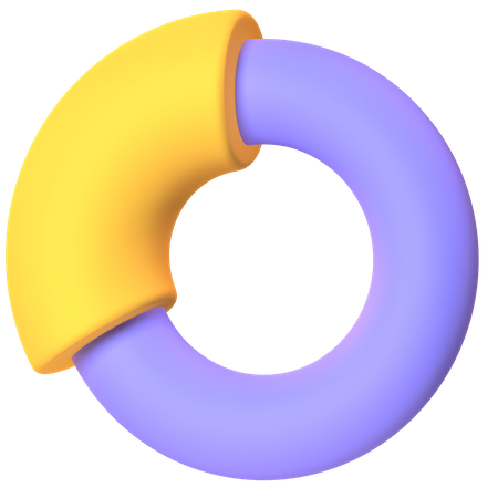 Circle Chart  3D Icon