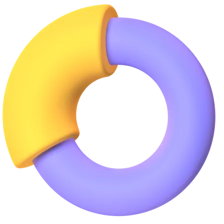 Circle Chart  3D Icon