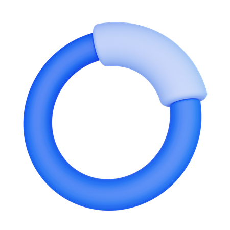 Circle Chart  3D Icon