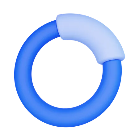 Circle Chart  3D Icon