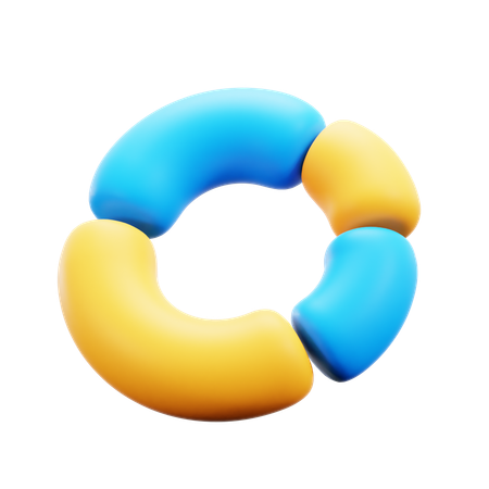 Circle Chart  3D Icon