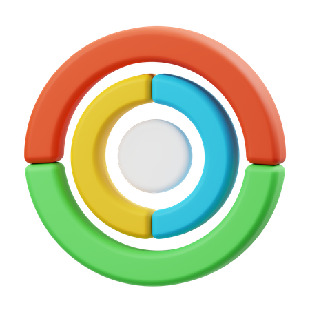 Circle Chart  3D Illustration