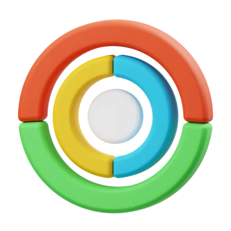 Circle Chart  3D Illustration