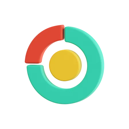 Circle Chart  3D Icon