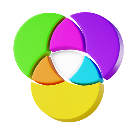 Circle Diagram  3D Icon