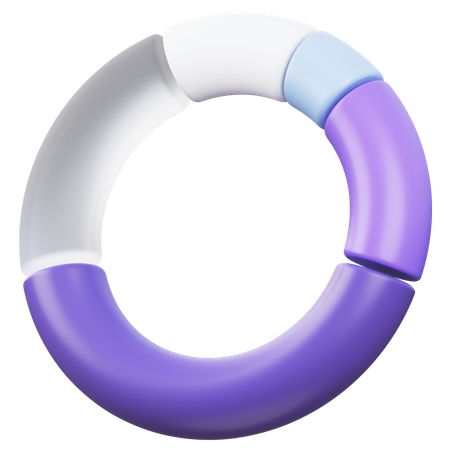 Circle diagram  3D Icon