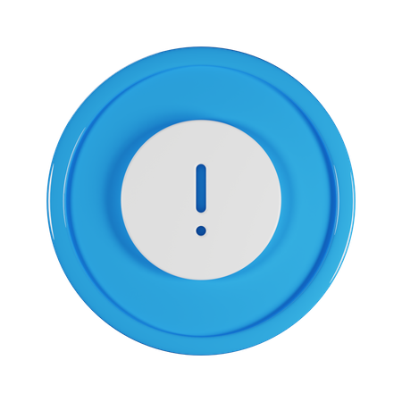 Circle Exclamation  3D Icon