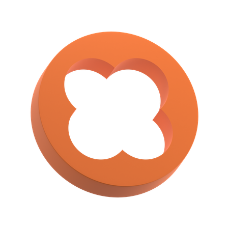 Circle Flower  3D Icon