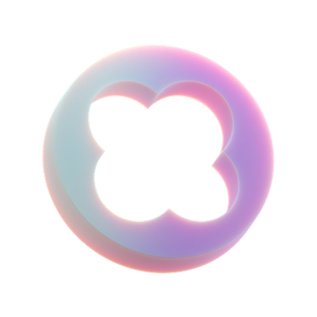 Circle Flower  3D Icon